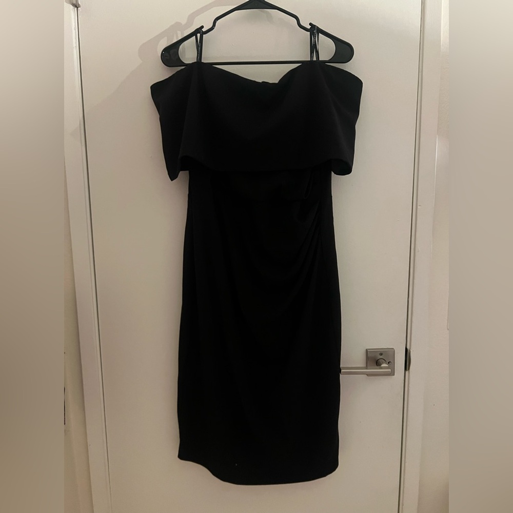 Vince Camuto Strapless Black Dress